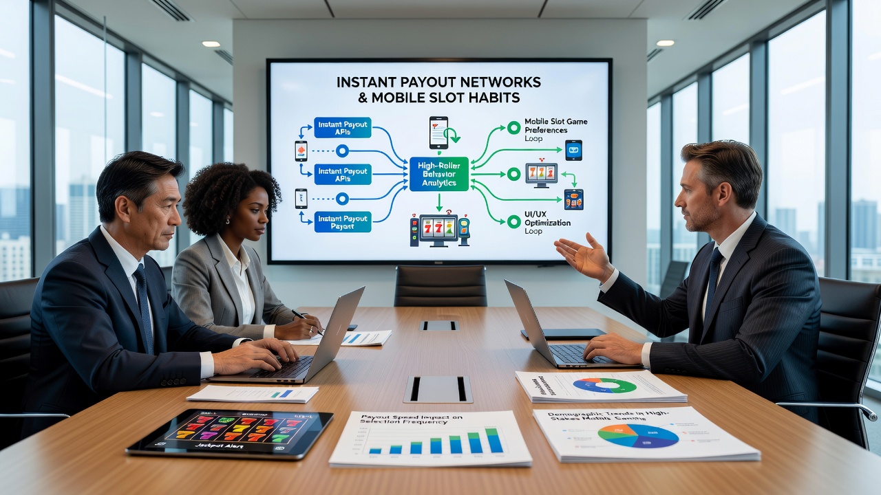 Analytics dashboard displaying mobile slot payout speeds for VIP account holders