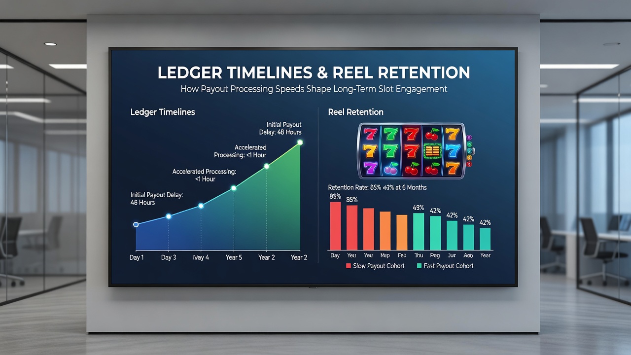 Charts displaying long-term slot engagement metrics correlated with varying payout ledger speeds