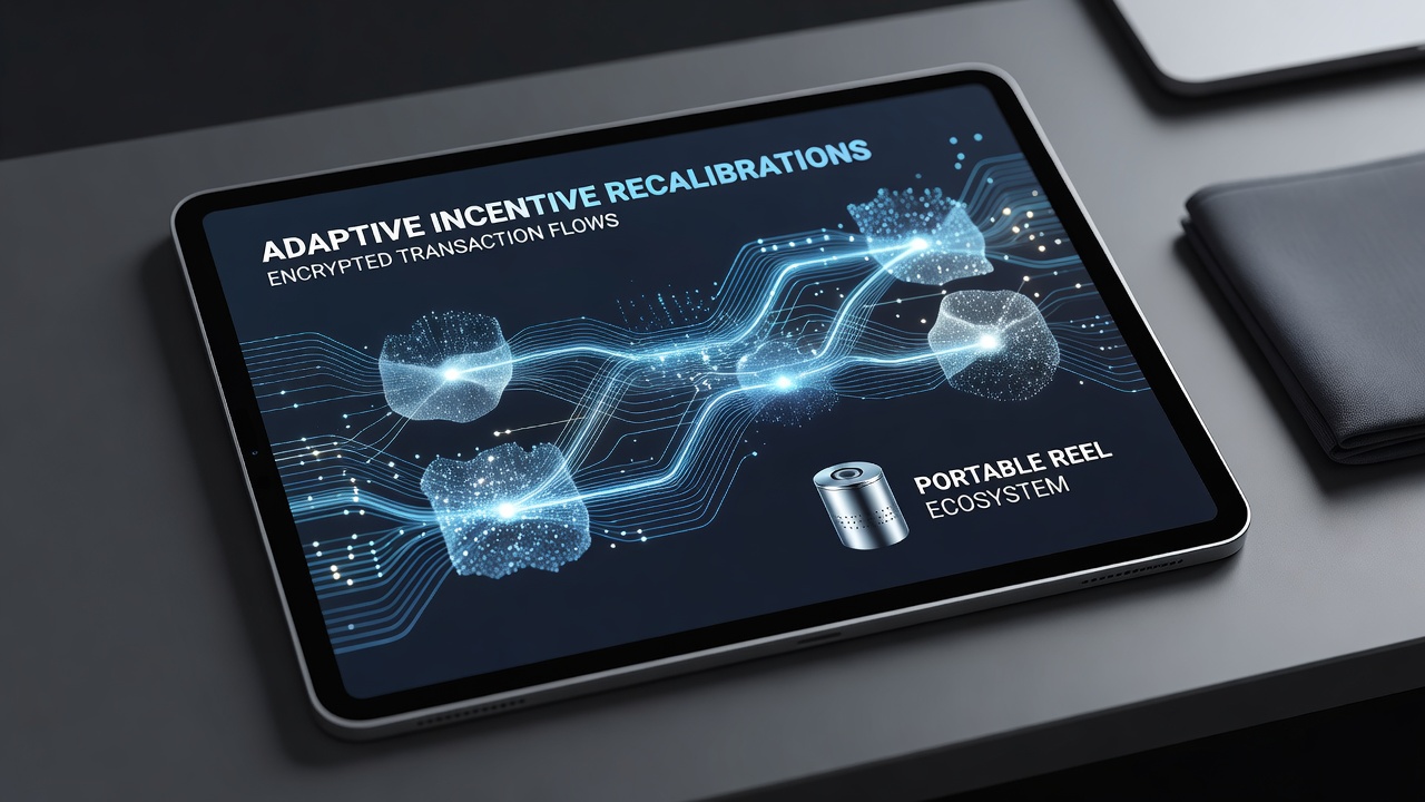 Flowchart illustrating real-time recalibration loops between encrypted mobile transactions and reward adjustment modules